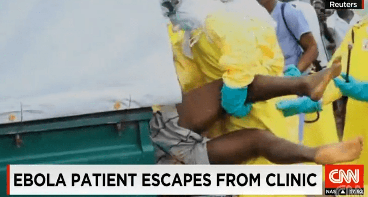 Doctors Drag Ebola Patient Back to Hospital