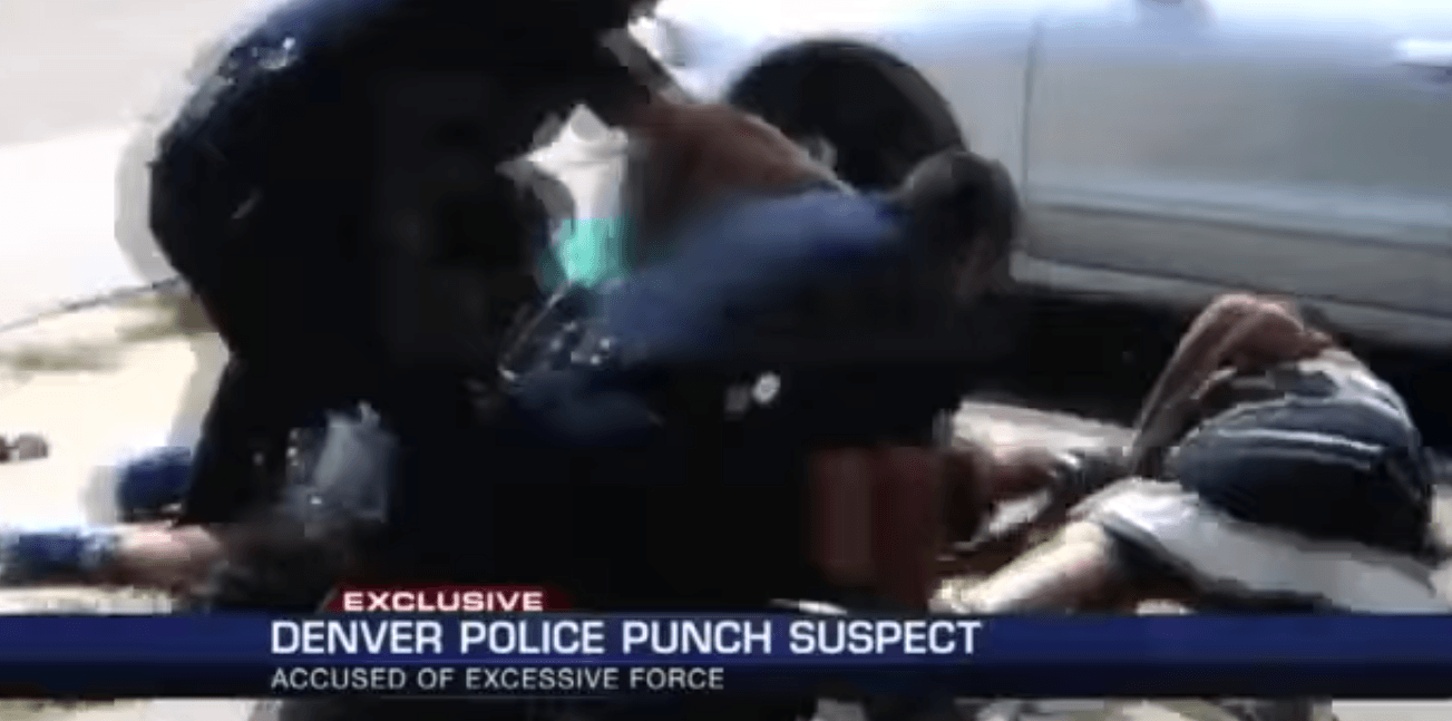 Denver Cops Beat Suspect