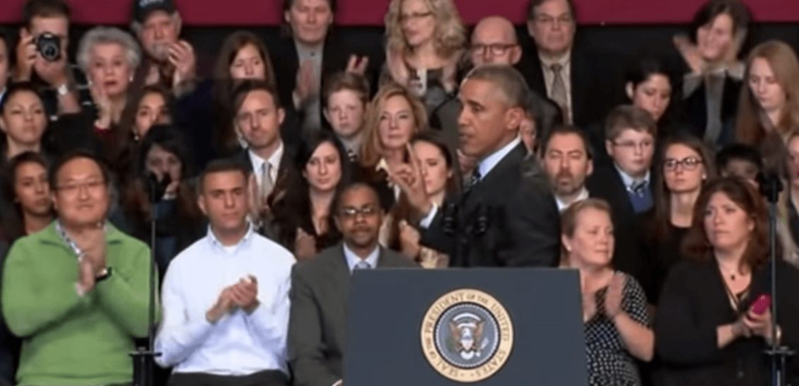 Obama Shuts Down Hecklers